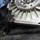 This was the good shaft, the other had deep grooves where the bearing dug in, these turbos had run at low or no oil pressure in a previous setup so you cant expect much.